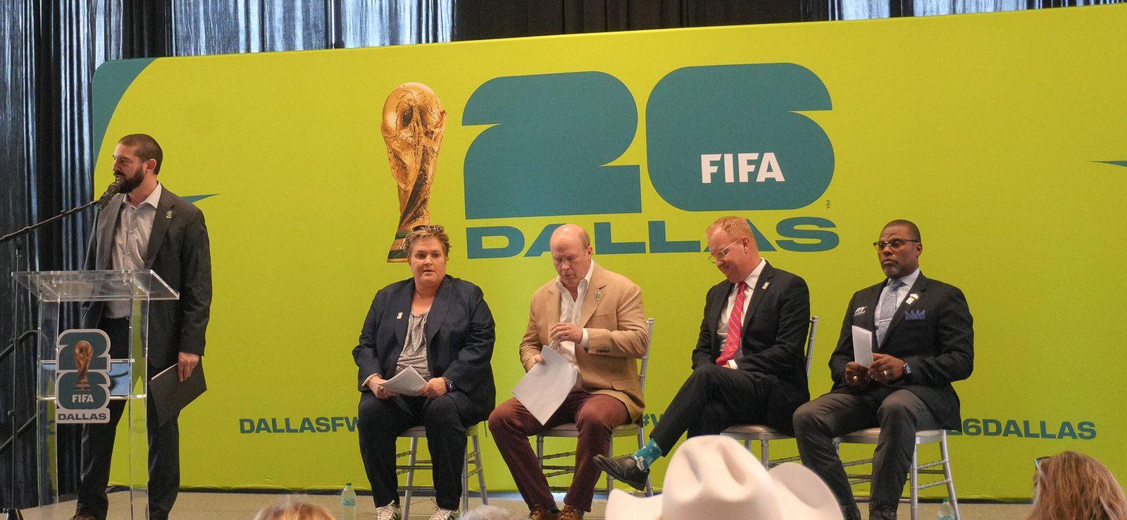 North Texas Mundial 2026: anuncio oficial en FC Dallas Stadium a 100 días del torneo.